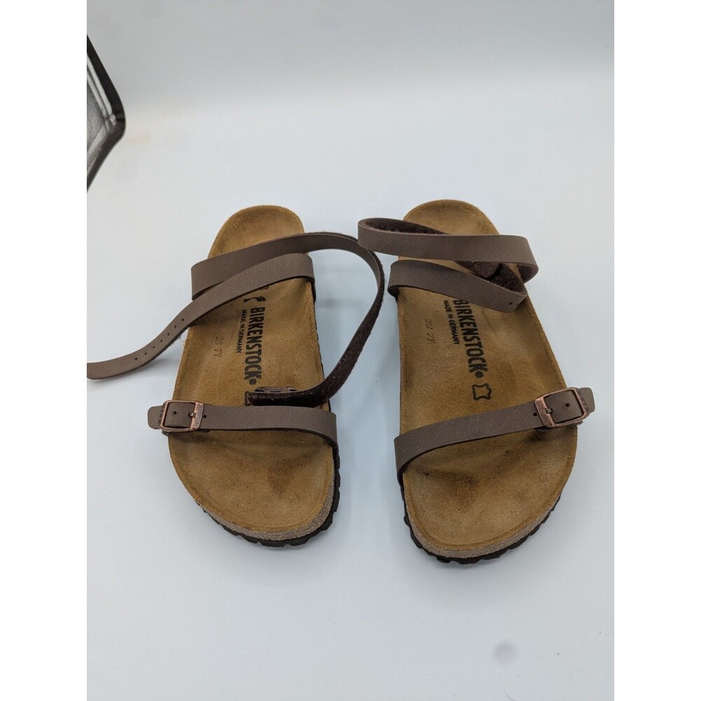 Birkenstock Yao Balance Mocha Brown Birkibuc Sandals Women EU 38 US 7 Narrow